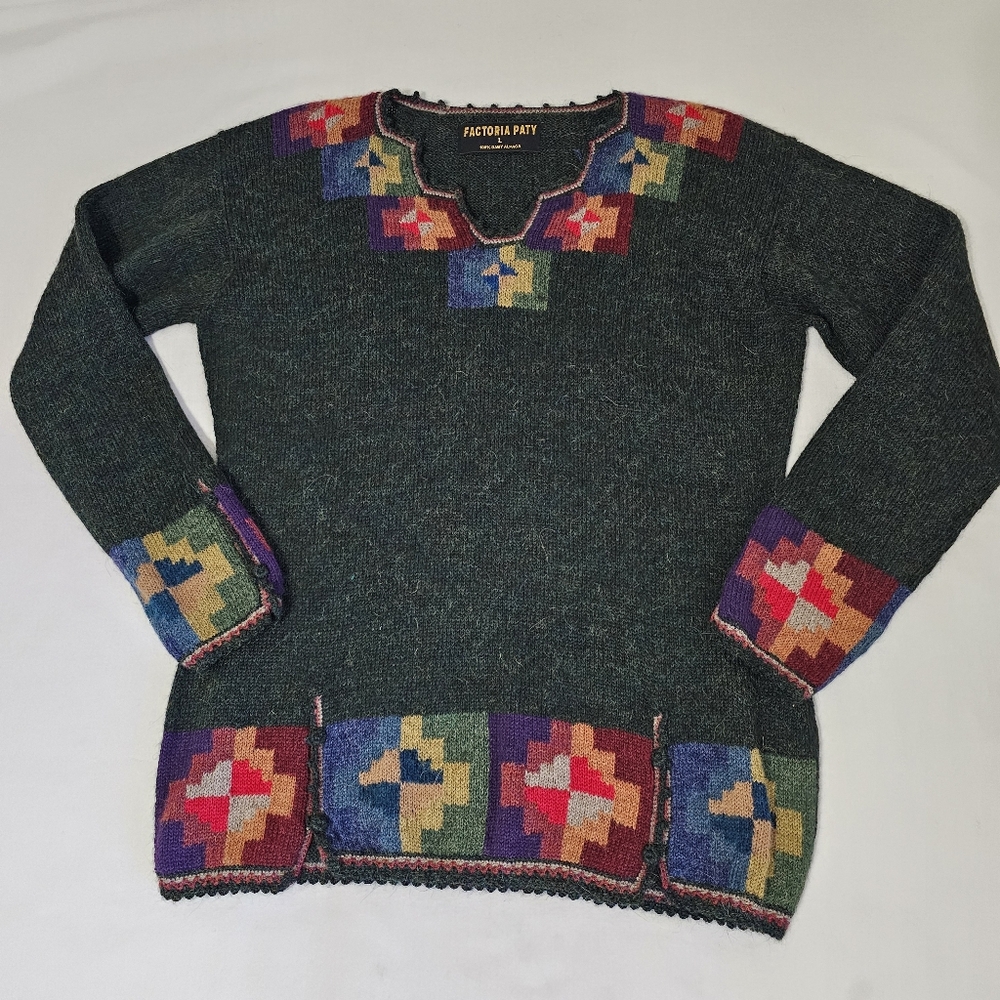 FACTORIA PATY Baby Alpaca Sweater – Size L - Picture 5 of 5